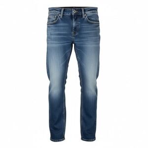 True Religion Ricky Relaxed Straight Jeans Mens Size 36 Blue Denim